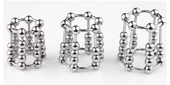 Sliding ball cock ring with rolling beads
Material: Stainl... MT - Sliding Balls Cock Ring S-size photo-4
