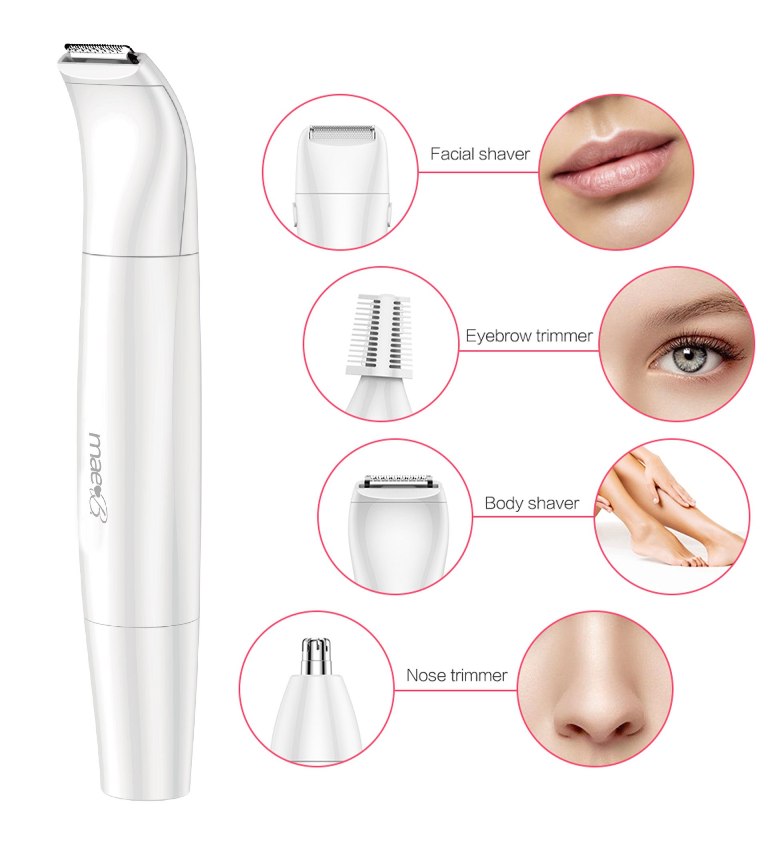 All in one Ladyshave - Precisely trim and style your facial ... Mae B - All-in-One Ladyshave - White photo-2