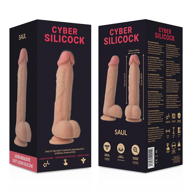 The natural shape and composition of the cybersilicock mater... Cyber Silicock - Saul Ultra Realistic Dildo 21cm photo-7