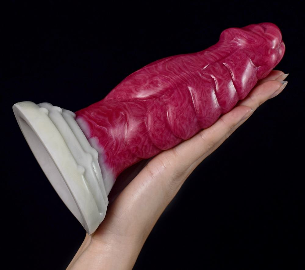 Realistic glans, extra thick dildo / butt plug. Soft and com... FAAK - Thick Glans Dildo - Hellfire photo-3