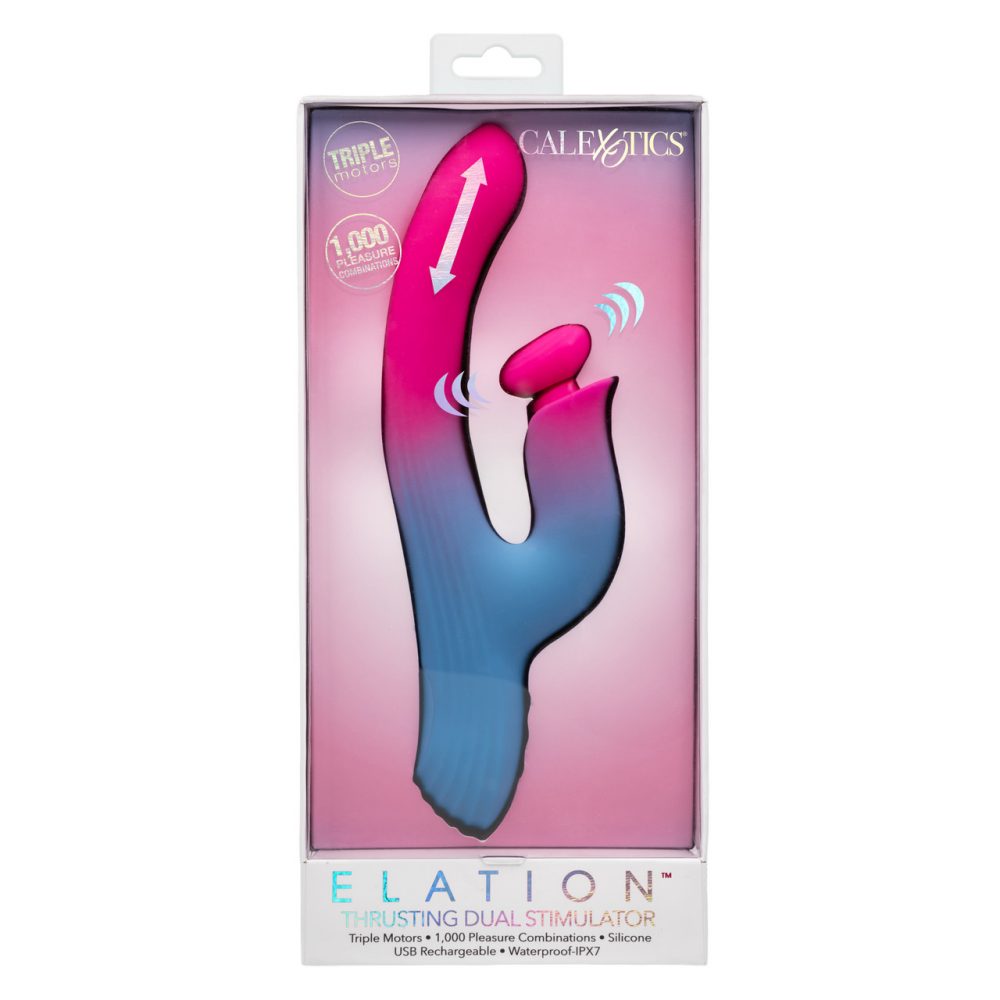 CEN - Elation Thrusting Dual Stimulator - Blue/Pink CEN - Elation Thrusting Dual Stimulator - Blue/Pink 照片-8