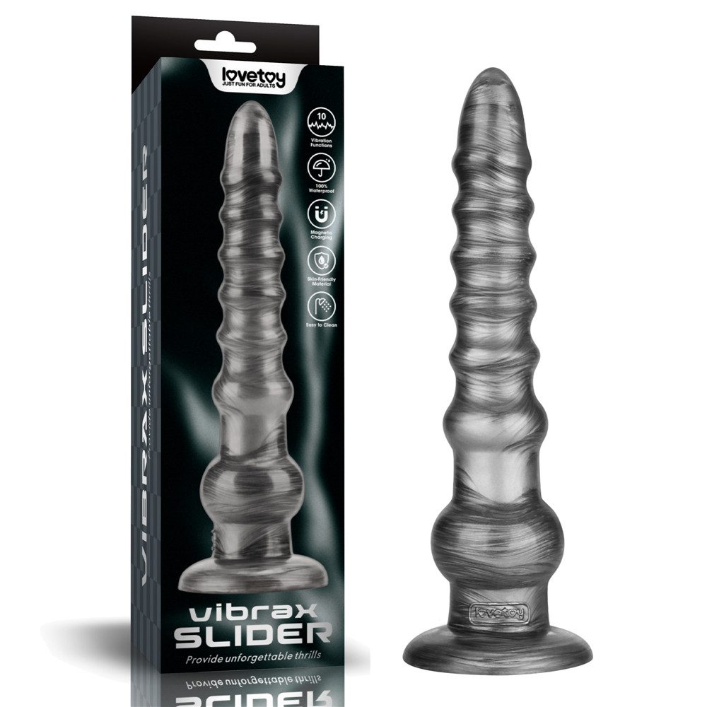 Introducing the 10-function Vibrax Slider – an ultimate deli... Lovetoy - 12.5" King Sized Vibrax Slider - Grey photo-11