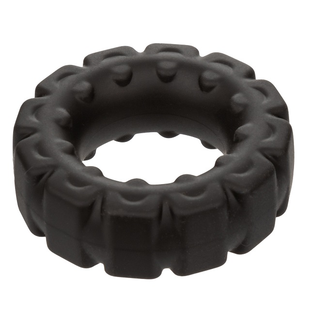 Introducing the Alpha Liquid Silicone Prolong Tread Ring, a ... CEN - Alpha Prolong Cock Ring - Black photo-3