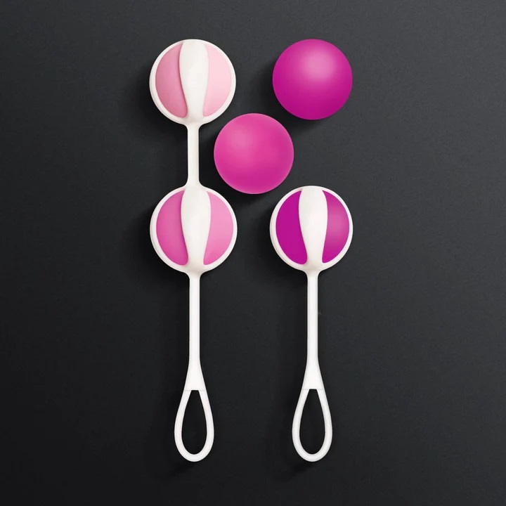 Geisha Balls 3 are made of body-safe soft velvety silicone b... Gvibe - Geisha Balls 3 - Sugar Pink photo-3
