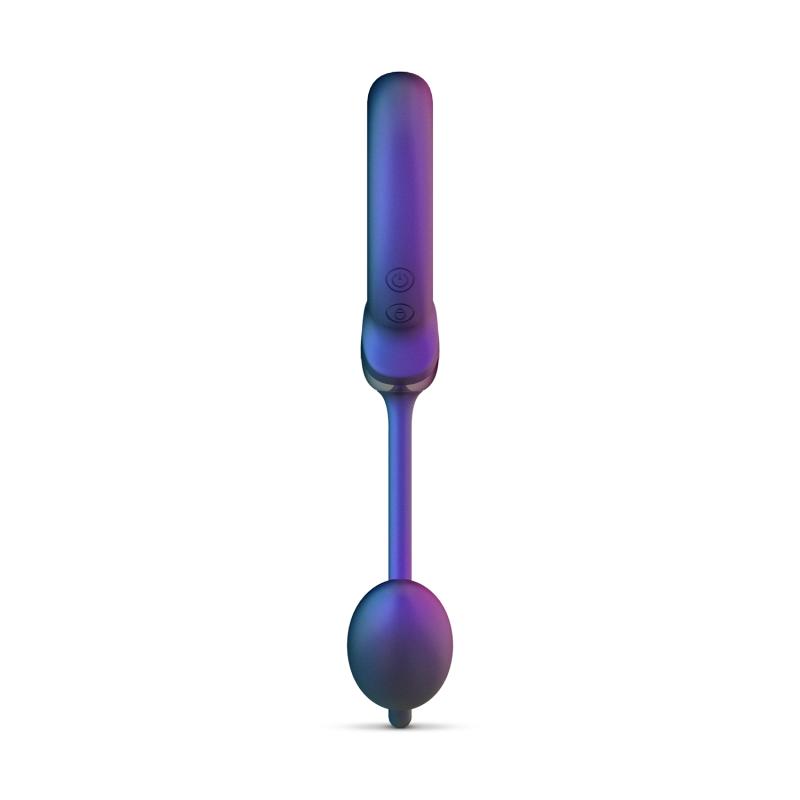 This toy is a must-have addition to your collection because ... Hueman - Cock Ring w Anal Ball - Purple photo-5