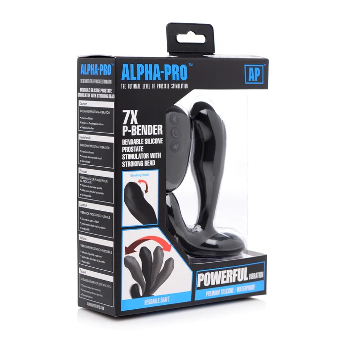 Made of silky-smooth silicone, you can enjoy a seamless inse... Alpha-Pro - P-Bender Bendable Prostate Stimulator photo-8