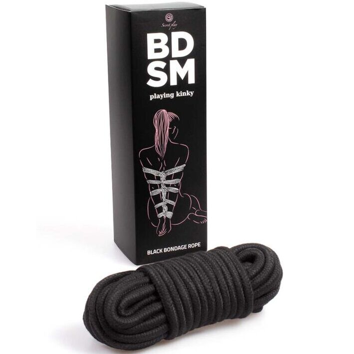 Surrender to the game of restraint and learn the fascinating... Secret Play - Bondage Rope 10m - Black photo-5