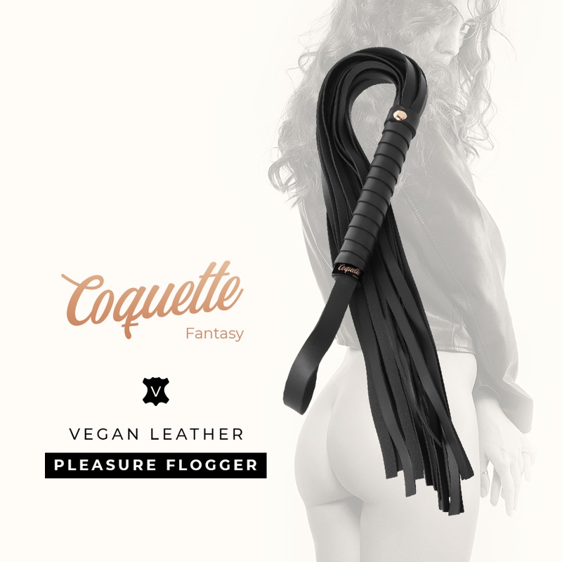 Coquette chic desire fantasy vegan leather whip.
Raise the ... Coquette - Chic Desire Flogger - Black photo-5