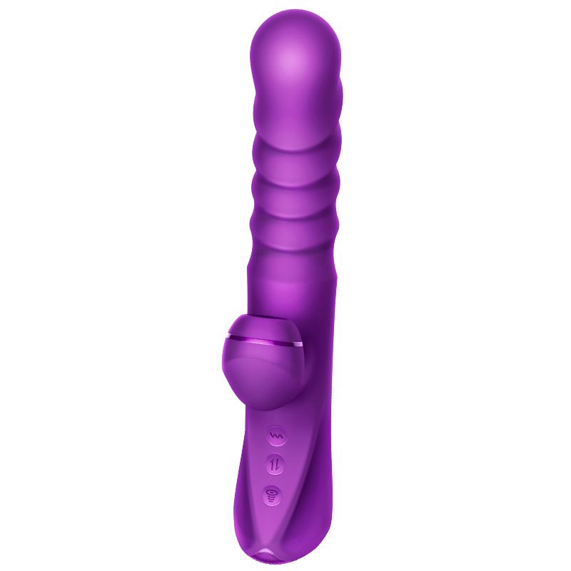 Body-safe silicone
Sucking, vibrating and thrusting functio... Erocome - Phoenix - Purple photo-4