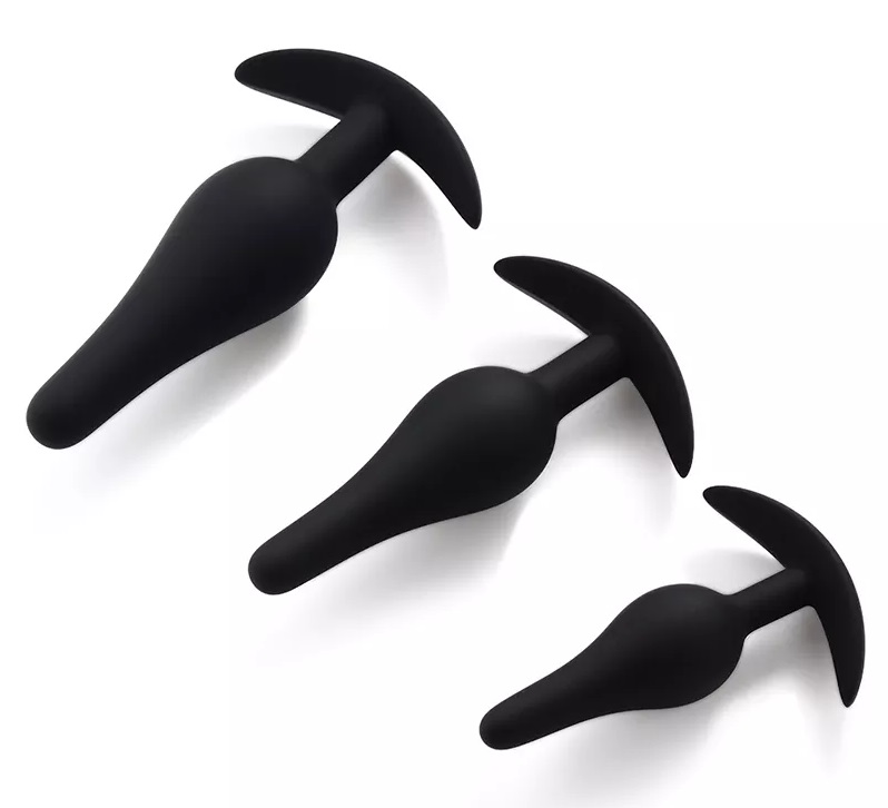 Silicone butt plug - great choice for man and woman MT - Anchor Anal Plug M - Black photo-9