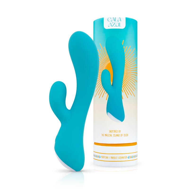 Martina from the Cala Azul collection is a luxury Rabbit vib... Cala Azul - Martina Rabbit Vibrator - Blue photo-12