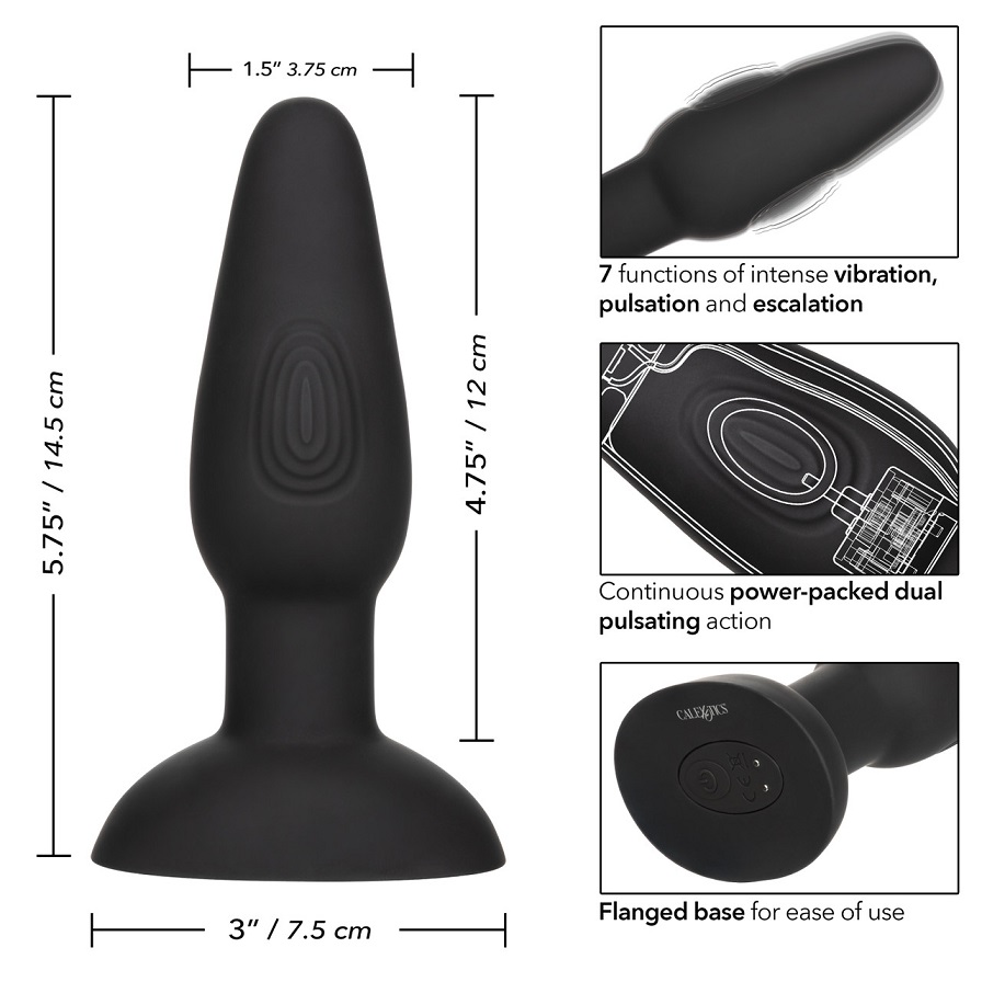 Ride the waves of ecstasy towards uncharted territories of p... CEN - Bionic Dual Pulsating Plug - Black photo-9