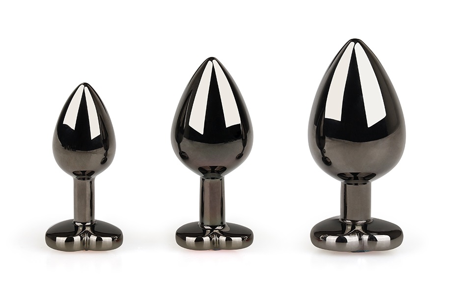 Heart-shaped anal plug with gem
Material: Aluminium alloy
S... MT - Heart Anal Plug M-size - Gunmetal photo-2