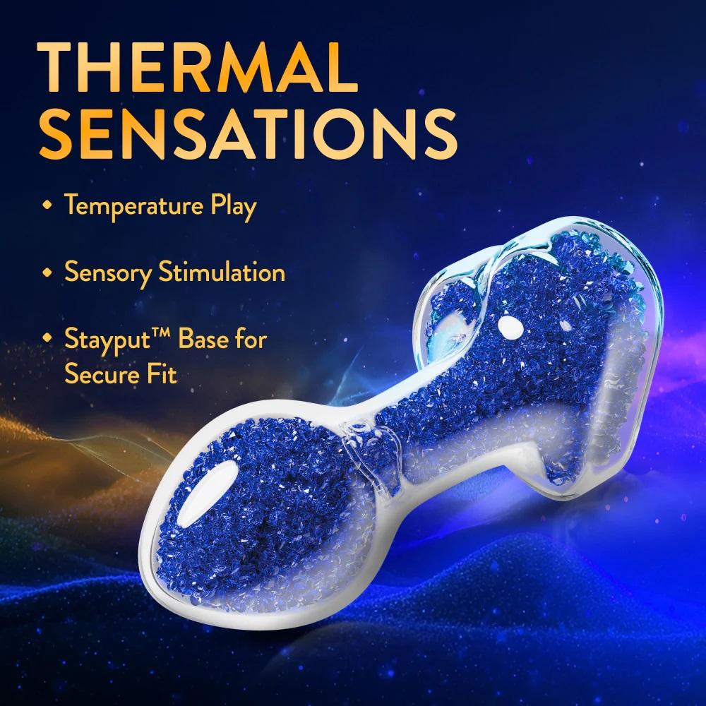 Radiate elegance with Oh My Gem Prestige, a luxurious anal p... Oh My Gem - Prestige Butt Plug - Blue photo-4