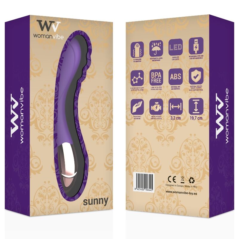 Womanvibe Sunny, the G-Spot vibrator has a unique design tha... Womanvibe - Sunny G-Spot Vibrator - Purple photo-5