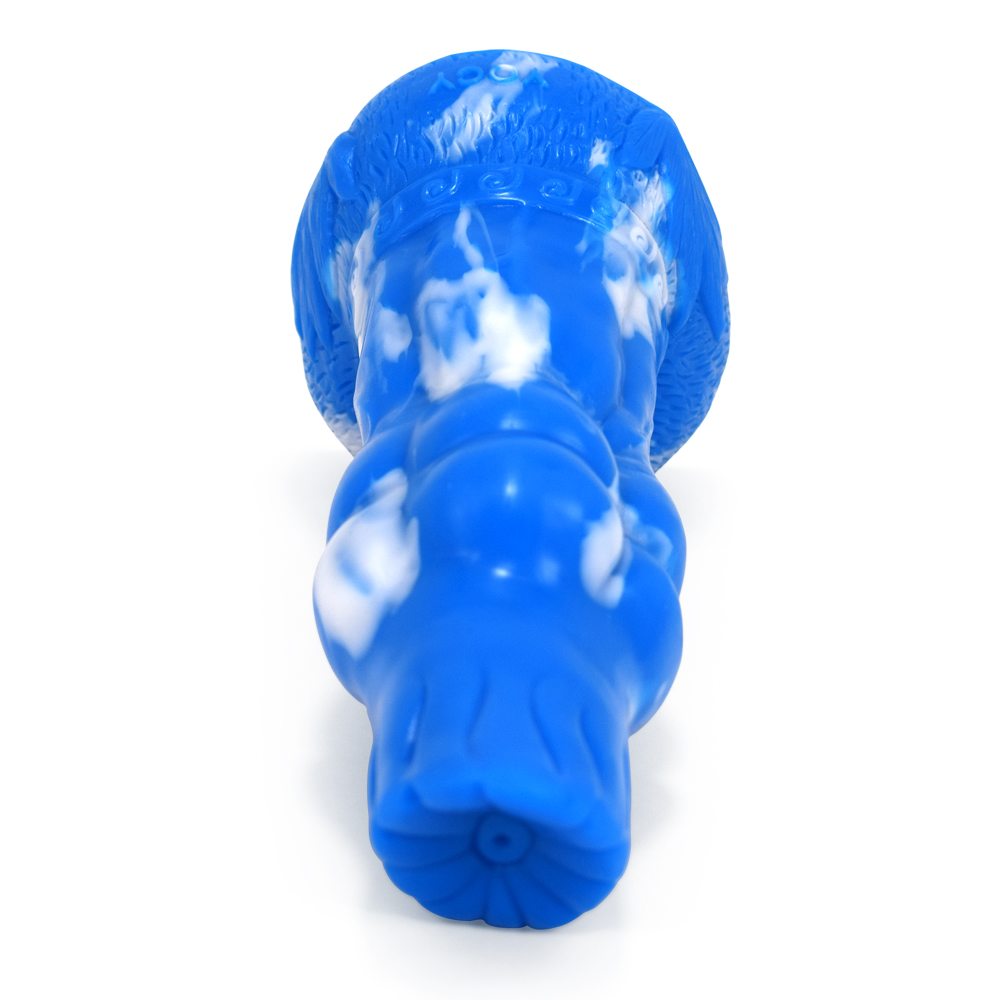 Ancient Mythical Beast –Gluttony I animal anal plug, realist... FAAK - Mythical Beast Gluttony Dildo - Blue/White photo-5