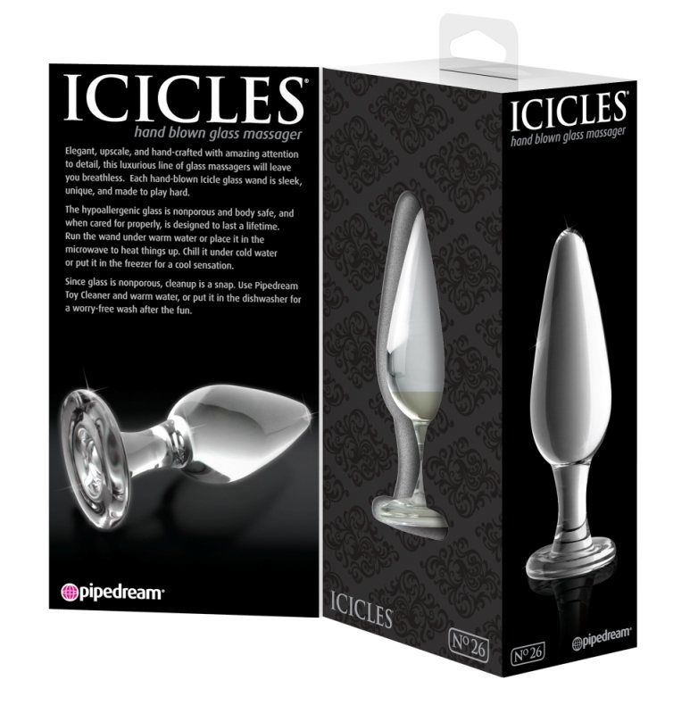 Elegant, upscale, and hand-crafted with amazing attention to... Icicles - Massager No.26 - Clear photo-4