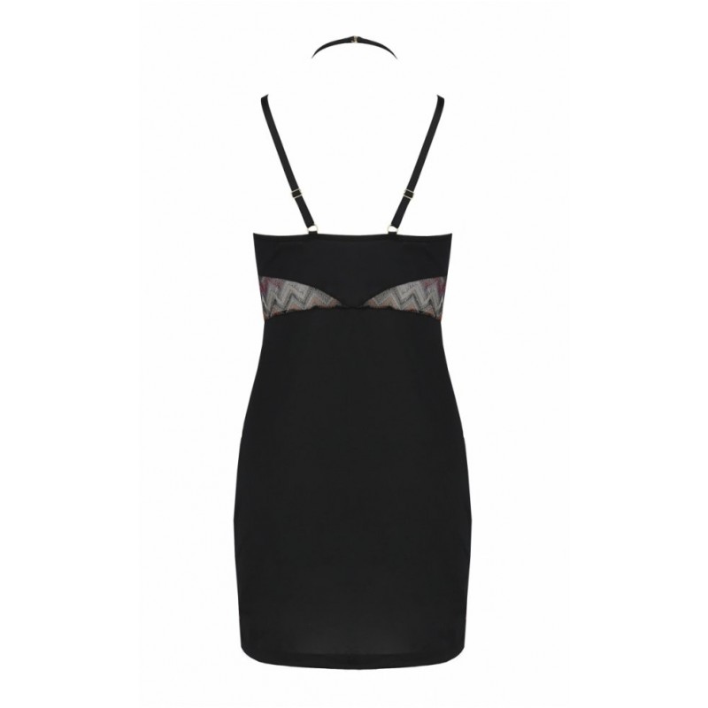 Sensual, elegant shirt with a slightly prudish character. Un... Casmir - Lagerta Chemise - Black - S/M photo-4