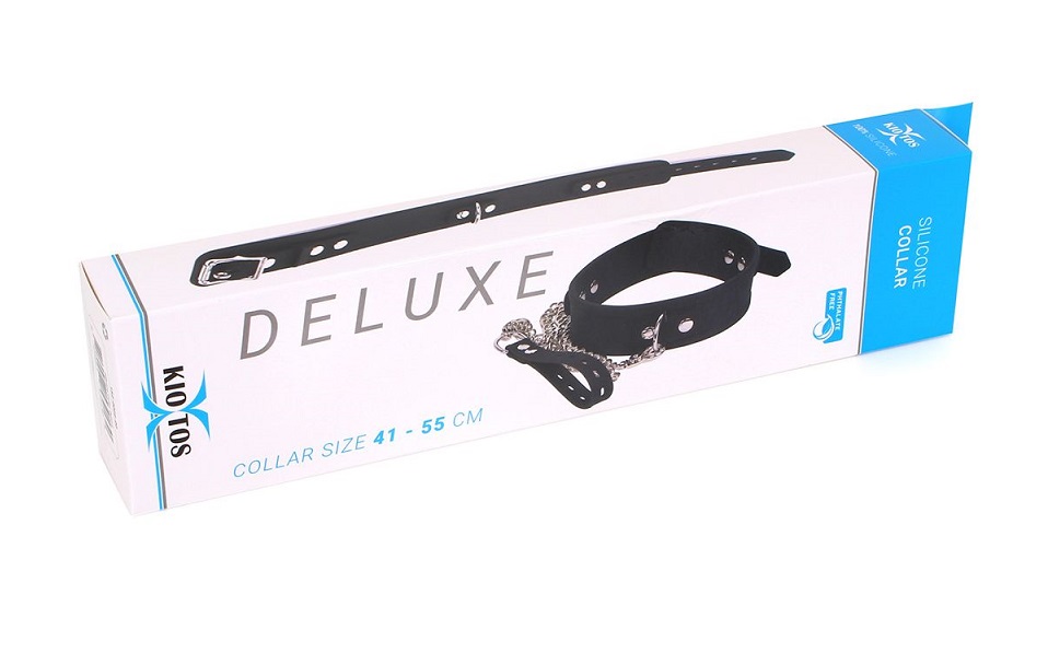 This Silicone Collar Deluxe will give you a luxurious feelin... Kiotos - Deluxe Silicone Collar - Black photo-3