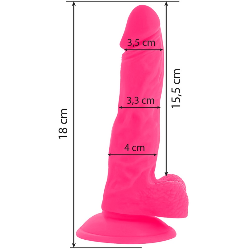 A complete range of dildos of a firm nature that are ready w... Diversia - Flexible Vibro Dildo 18cm - Pink photo-6