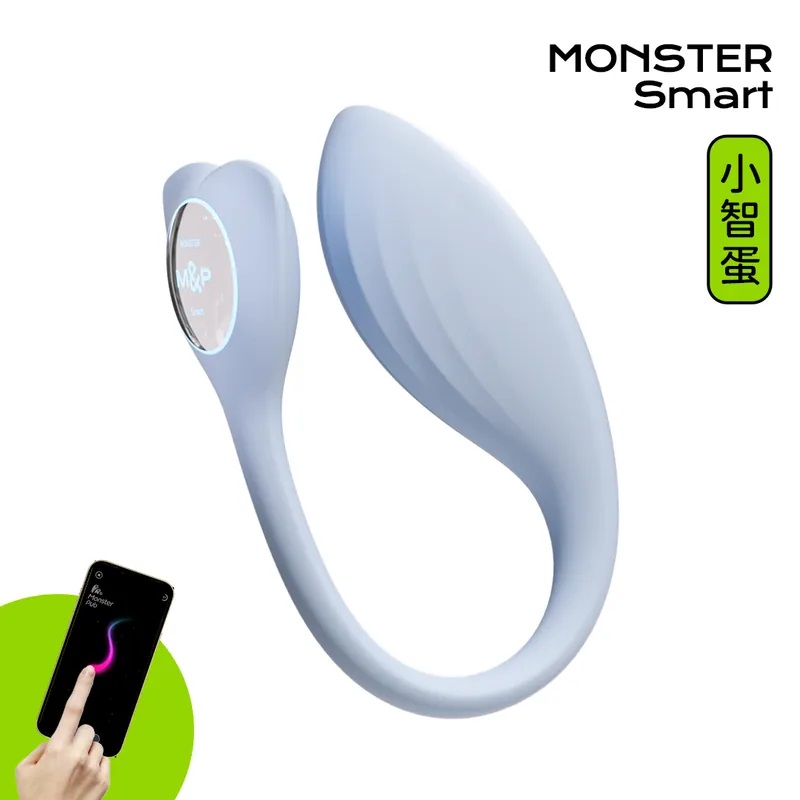 全新推出的小怪兽Smart 小智蛋,
轻量化设计、入门价钱,功能依然强劲!
体积迷你,更轻易入体
可连接小怪兽... Monster Pub - Dr. Whale 鲸鱼智慧型遥控震蛋 - 蓝色 照片-2