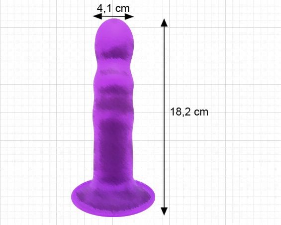 Premium dildo made of super soft Silicone with SILEXPAN dual... Adrien Lastic - 7'' Silicone Dildo - Purple photo-3