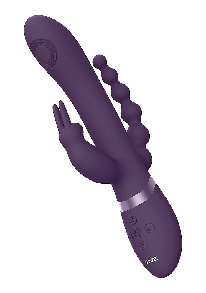 RINI hits all the spots. With Three 10-functionNew Generatio... Vive - Rini Double Rabbit Vibrator - Purple photo-4