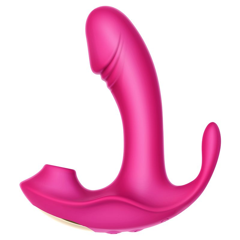 Outer sucking and inner vibrating functions with remote cont... Erocome - Volans - Cerise photo-6