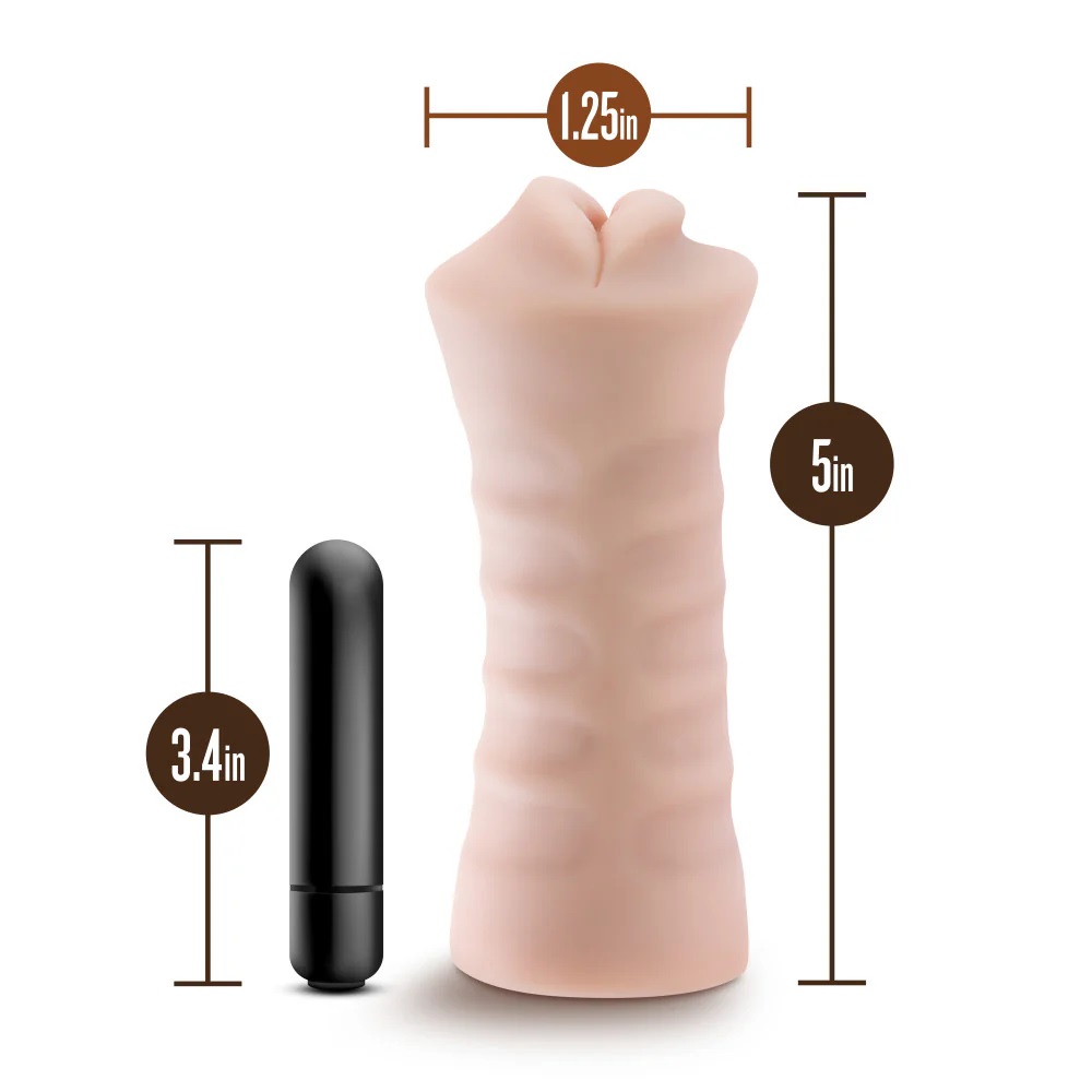 Nicole is your dream AI partner, ready to make your most epi... EnLust - Nicole Vibro Stroker - Beige photo-9