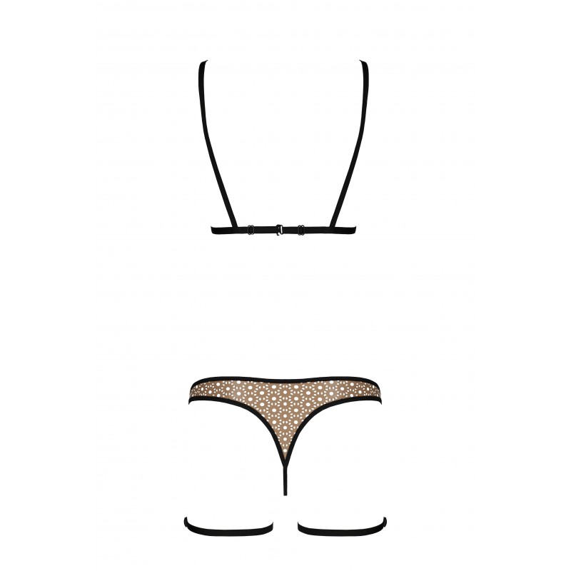 How to stimulate the senses to the limit? Reversing the elem... Passion - Gabi 3pcs Set - Beige - S/M photo-4