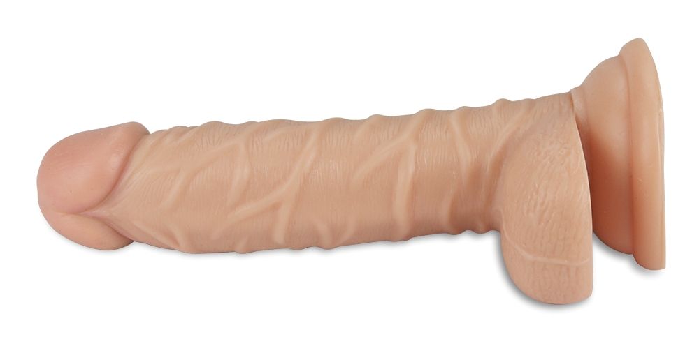 Mimicking the shape and hardness of a real erection this ult... Lovetoy - 7.5" Real Extreme Vibrating Dildo - Flesh photo-3