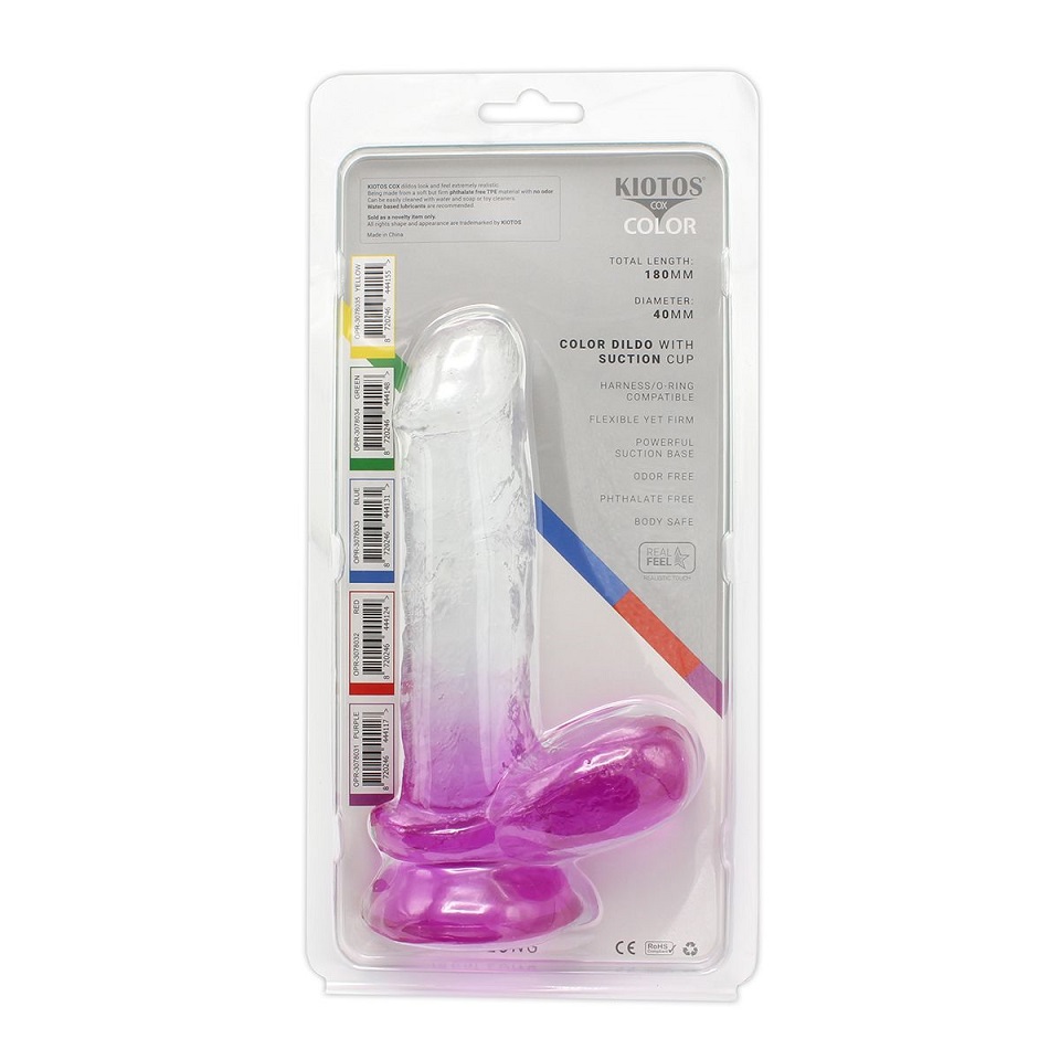 This special transparent dildo has an amazing color mix and ... Kiotos - Realistic Dildo 07 - Purple photo-10