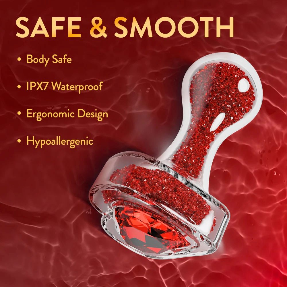 Radiate beauty with Oh My Gem Lustre, a luxurious anal plug ... Oh My Gem - Lustre Butt Plug - Red photo-5