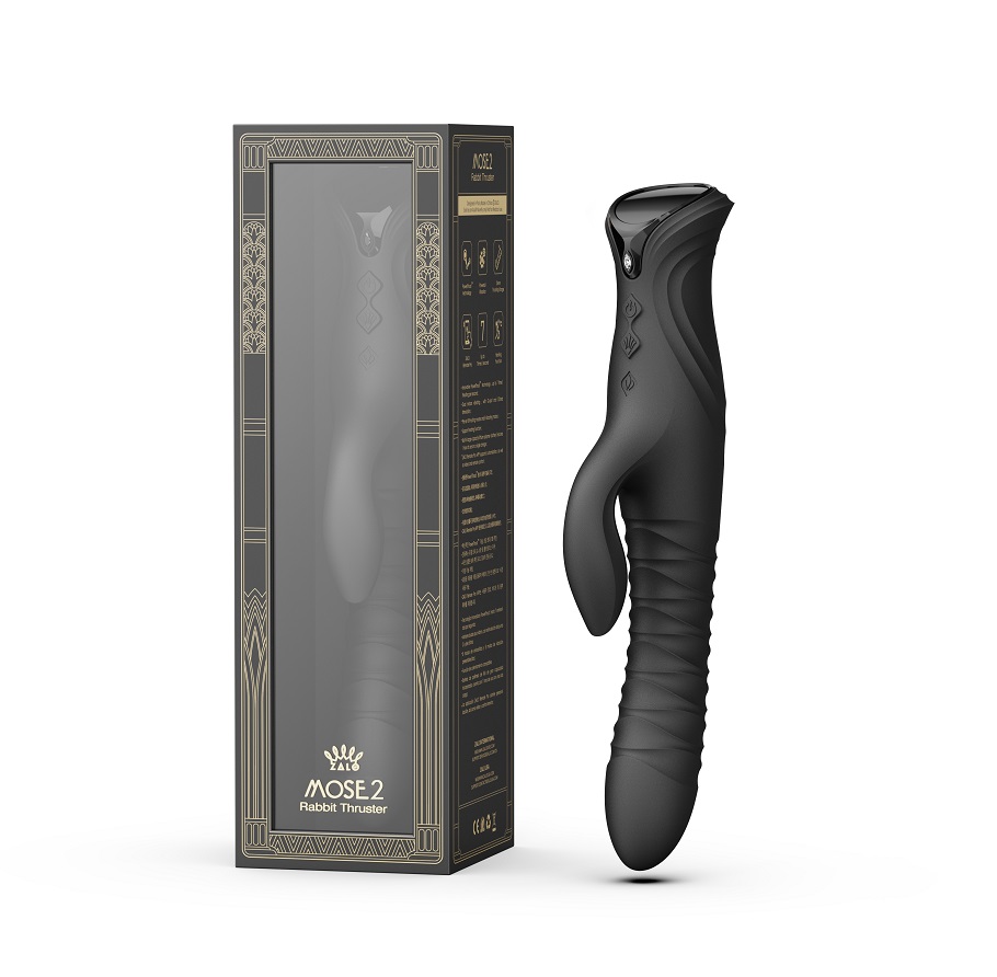 As the first dual-stimulating rabbit massager from the ZALO ... Zalo - Mose 2 Heating Rabbit Thruster - Obsidian Black photo-17