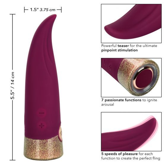 Give yourself over to a sensual love affair with the flexibl... CEN - Jopen Starstruck Fling Vibrator - Purple photo-7