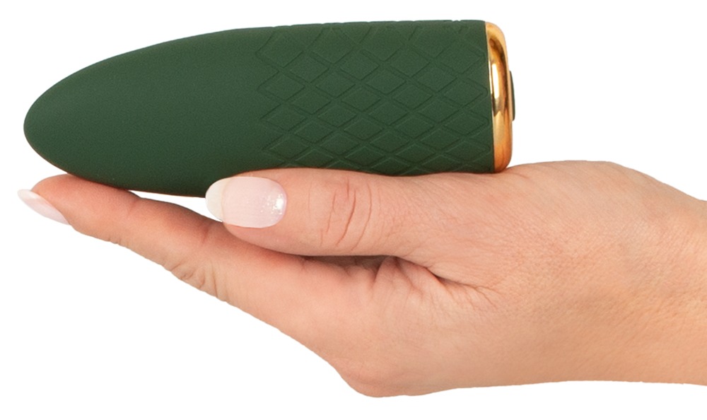 Luxurious, small, vibrating and powerful vibrator that fits ... Emerald Love - Luxurious Mini Vibe - Green photo-3