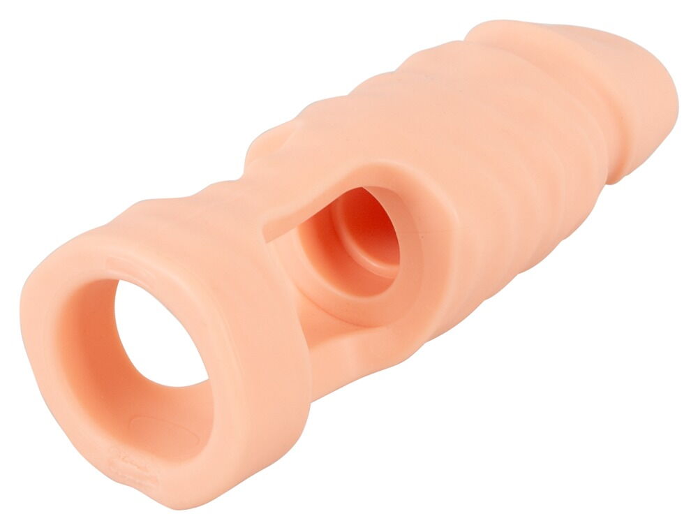 The Ball Stretcher from Realistixxx comes with a dildo and a... Realistixxx - Ball Stretcher - Flesh photo-4