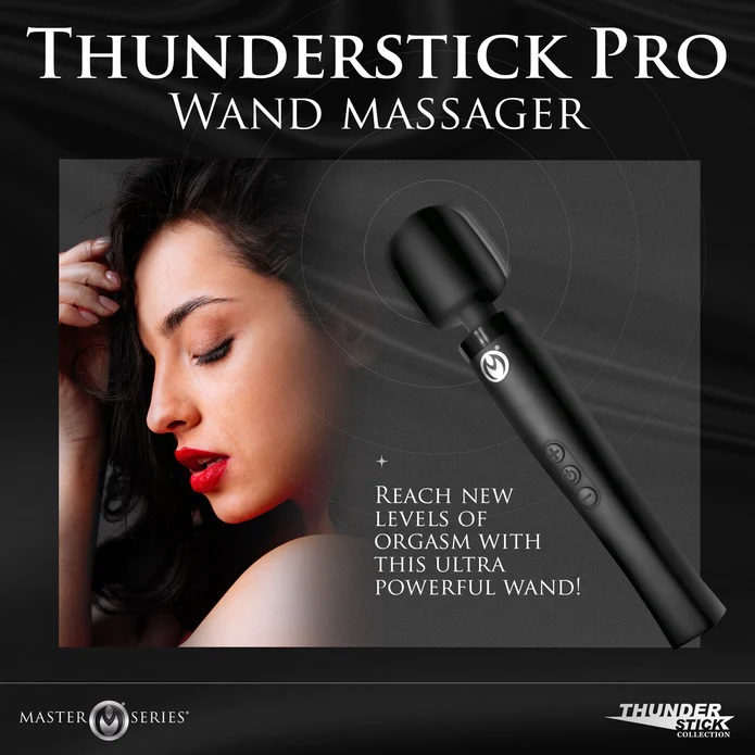 MS have made the best Thunderstick yet! The sleek design inc... Master Series - Thunderstick Pro Wand Massager - Black photo-3