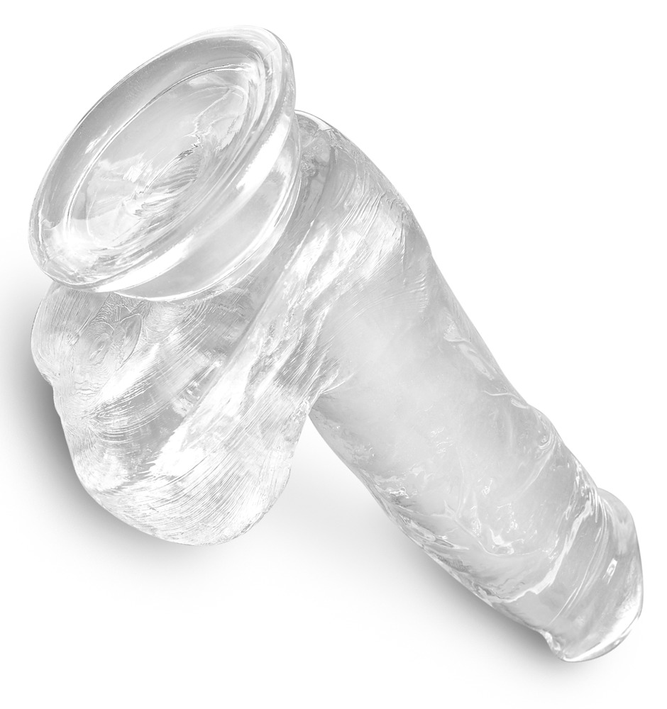 The King Cock Clear 6 in. Dildo combines a translucent dildo... King Cock - 6" Cock w Balls - Clear photo-5