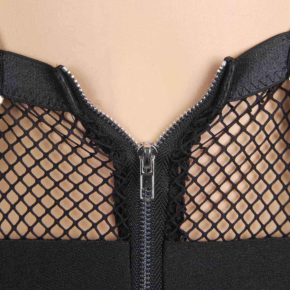 Mesh Bra Top Zipper Front Backless Dress Sexy Costume
Mater... Ohyeah - Open Butt Hot Costume - Black - M photo-11
