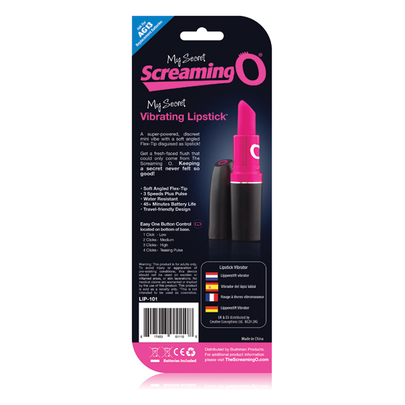 Vibrating lipstick – a chic and discreet super-powered, mult... The Screaming O - Vibro Lipstick - Pink photo-5