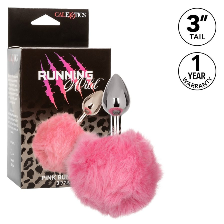 Play free with the Running Wild Bunny Tail, a sleek and soph... CEN - Running Wild Bunny Tail Plug - Pink photo-5