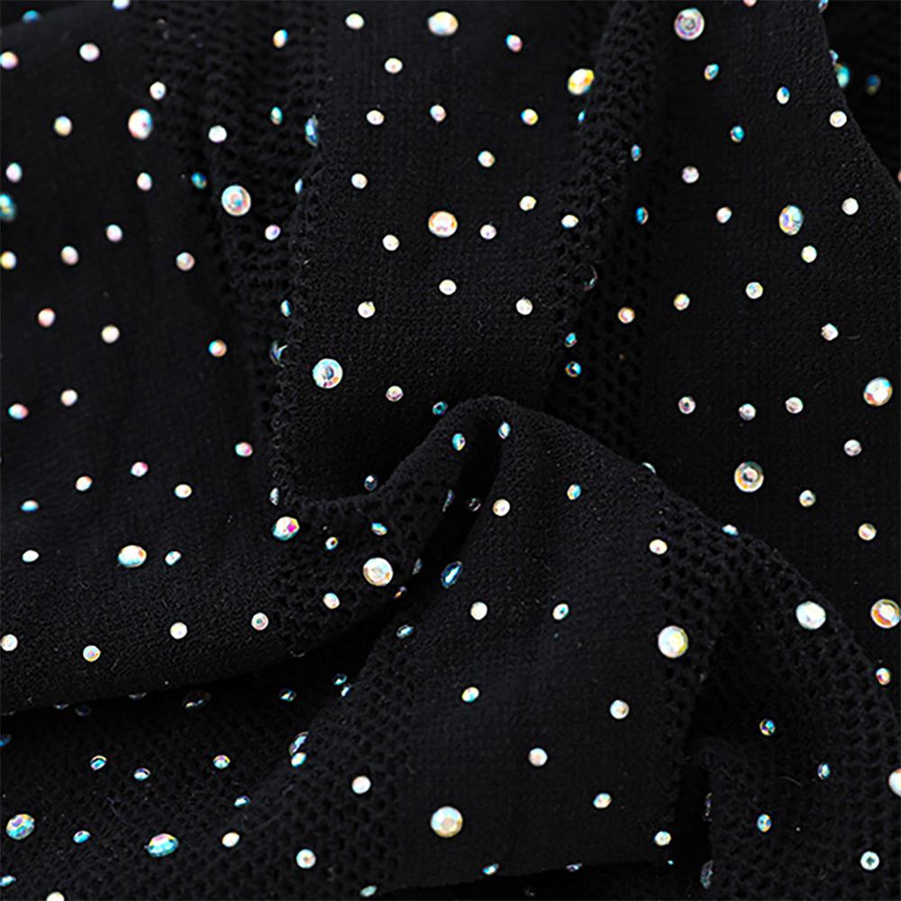 A simple design, but with large and small glitter scattered ... Costume Garden - GB-755 Starry Sky Body - Black photo-3