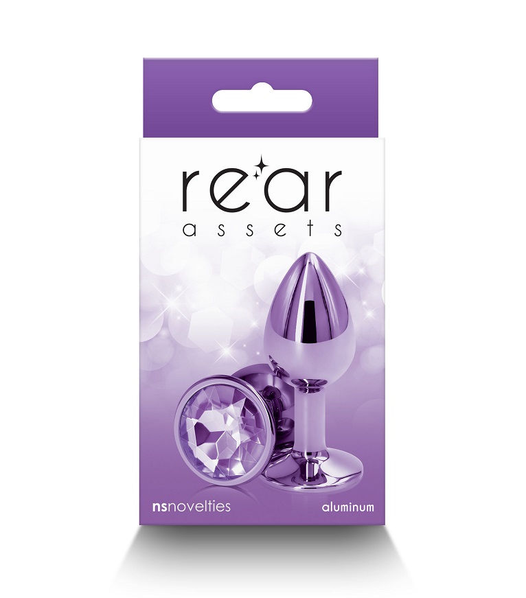 Elevate your anal play experience with NS Novelties' lig... NS Novelties - Rear Assets Anal Plug S - Purple photo-3