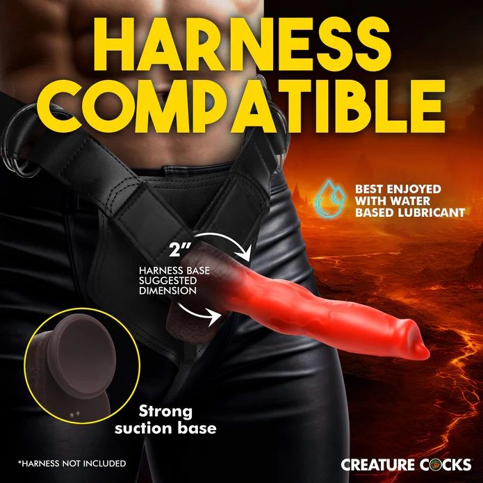 The hell hound is back and he's ready to ram down your d... Creature Cocks - Ramming Hound Thrusting Dildo - Black/Red photo-9