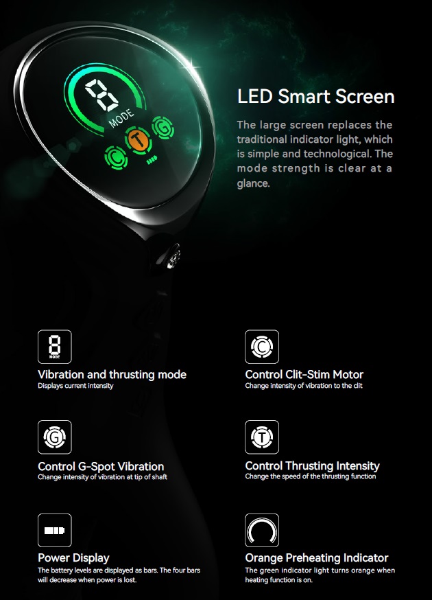 As the first dual-stimulating rabbit massager from the ZALO ... Zalo - Mose 2 Heating Rabbit Thruster - Turquoise Green photo-13