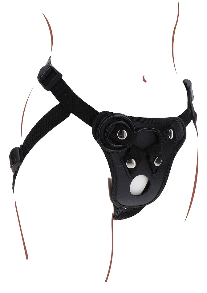 This TOYJOY Get Real Harness is designed for ultimate rolepl... ToyJoy - Pleasure Strap-On Harness - Black photo-5