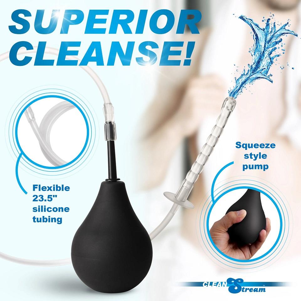 Keep yourself fresh on the go with this lightweight, user-fr... CleanStream - Enema Bulb Kit - Black photo-3