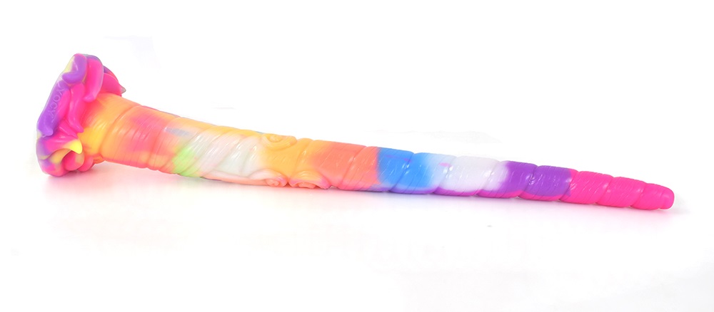 Glow in Dark Series
Material: silicone &nb... FAAK - Unicorn Glow Dildo - Luminous photo-4