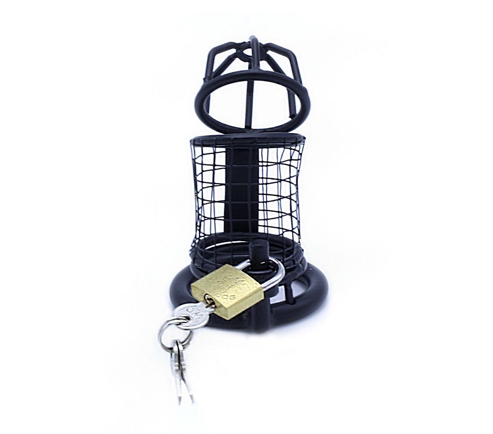 This Black Chastity Cage Squares is a must-have for all chas... Kiotos - Squares Chastity Cage - Black photo-4